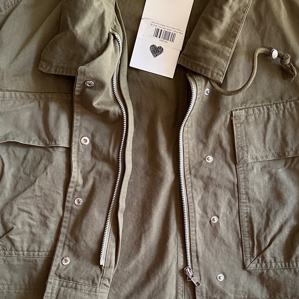 CIMINY Collective Olive Utility Crop Jacket - Picture 4 of 4